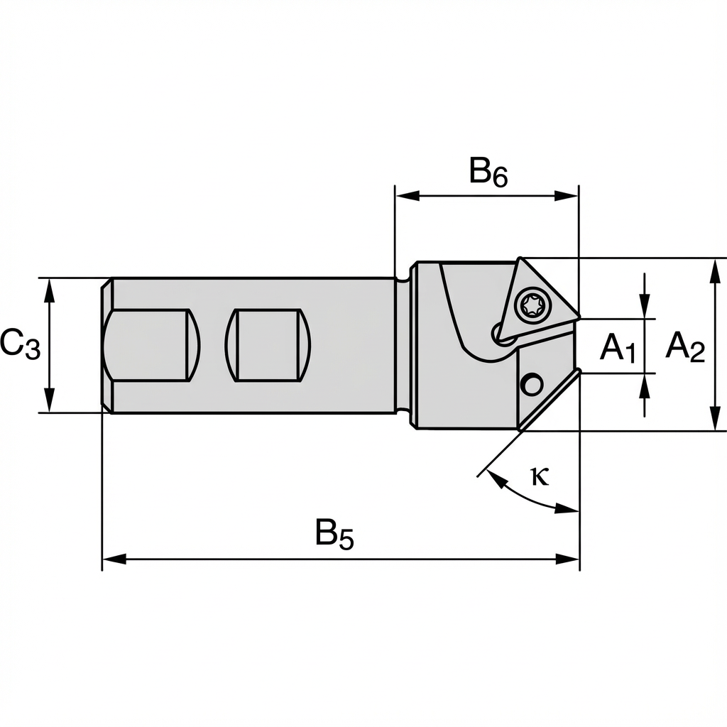 Croquis technique de Bevel EFZ Shank