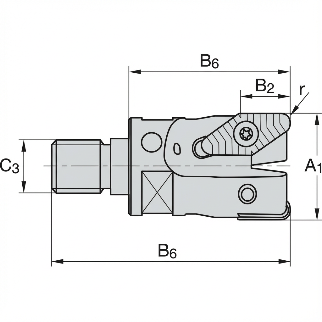 Schiță tehnică a 90Degree Screw