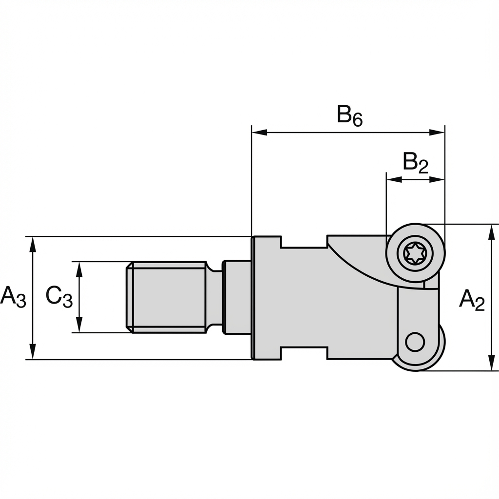 Schiță tehnică a ACU-Jet Screw On