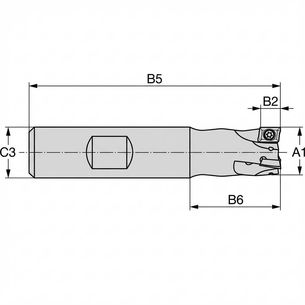 Teknisk skisse av Univex Shank