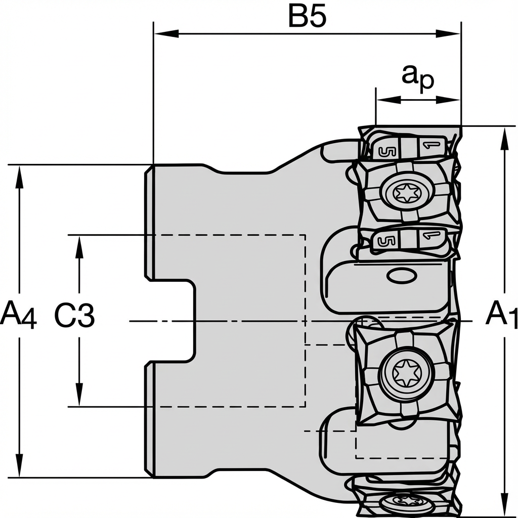 Teknisk skisse av MultiEdge T90 PRO8
