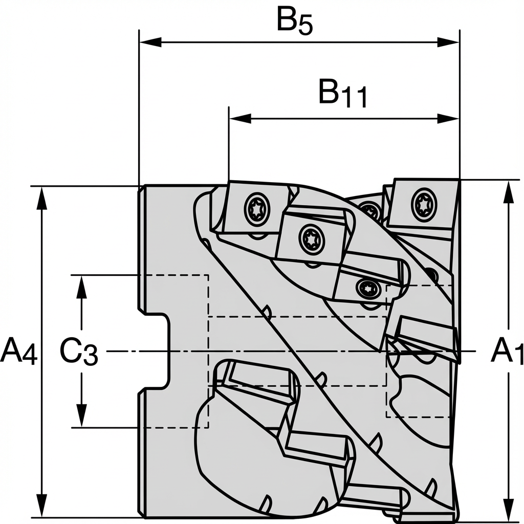Teknisk skisse av Univex Arbor Helical