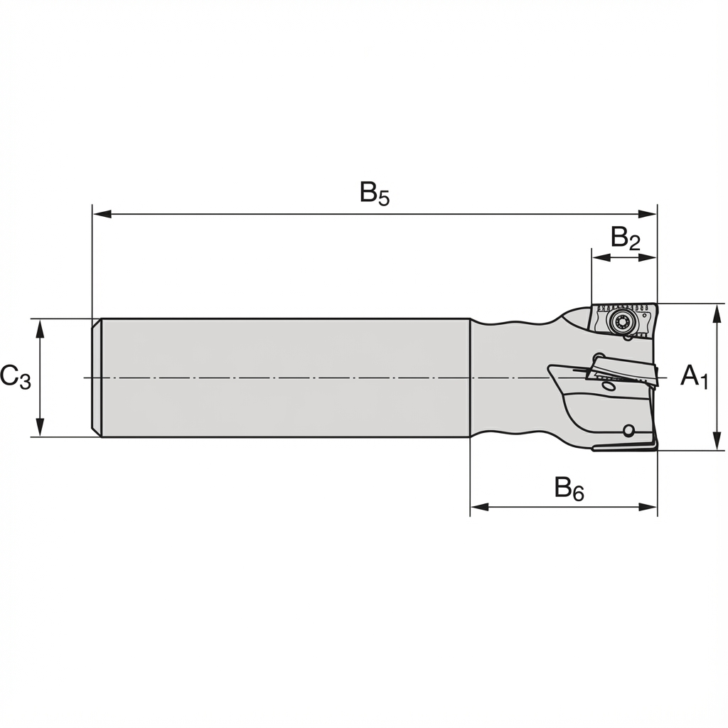 Teknisk skisse av Univex Shank Extended