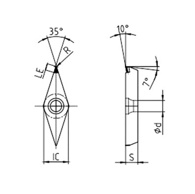 Teknisk skitse af VCGT
